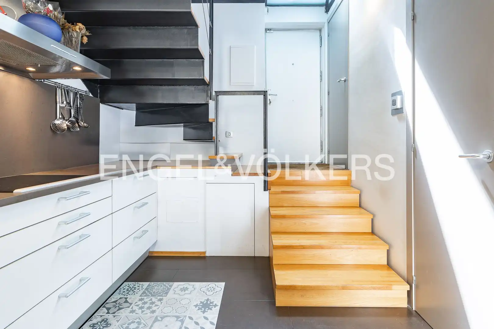 Cocina de Casa adosada en venta en Barcelona con Aire acondicionado, Calefacción y Parquet