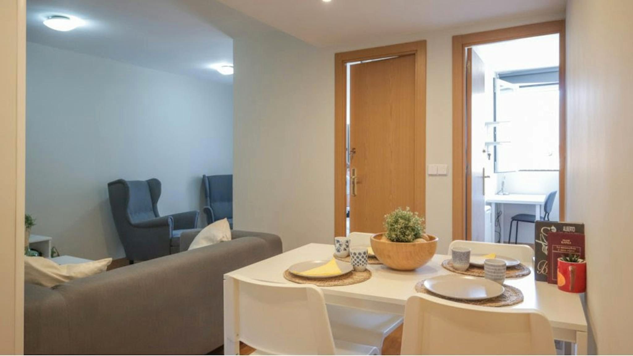 Bedroom of Flat to rent in  Madrid Capital  with Heating, Furnished and Washing machine