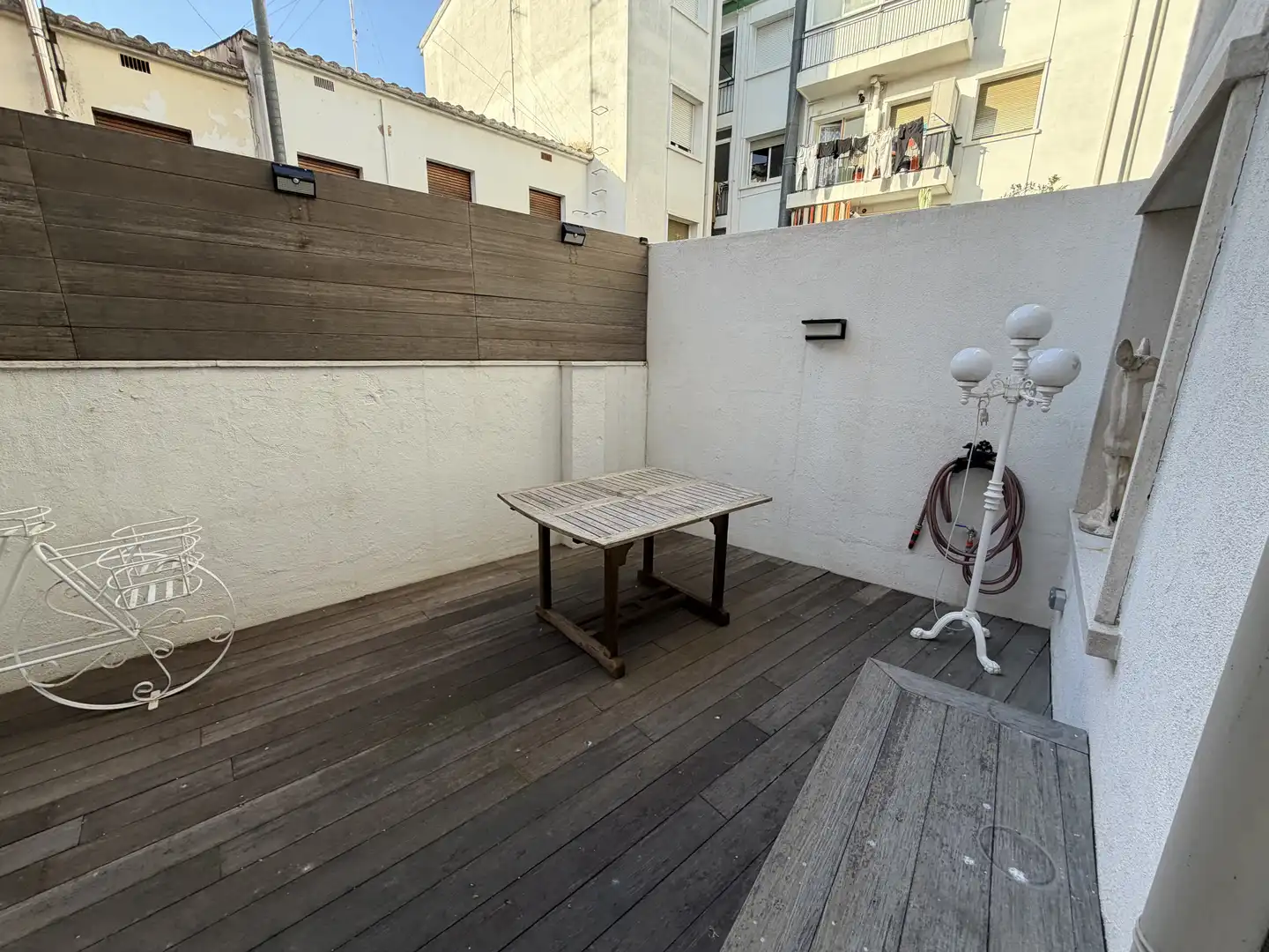 Terraza de Apartamento de alquiler en Palamós con Calefacción, TV y Alarma