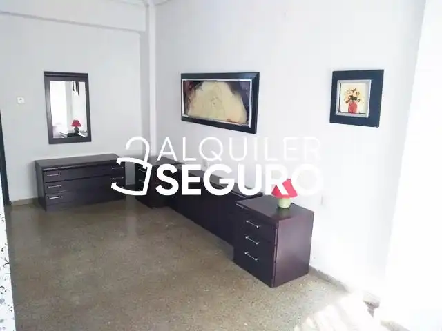 Schlafzimmer von Wohnung zur Miete in Valencia mit Terrasse und Möbliert