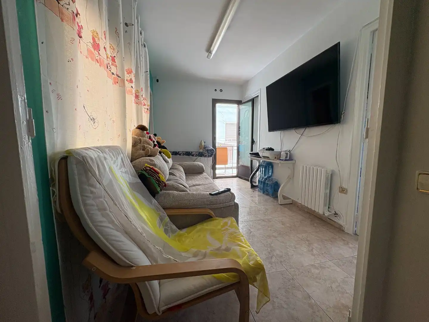 Sala d'estar de Pis en venda en Badalona amb Calefacció i Terrassa
