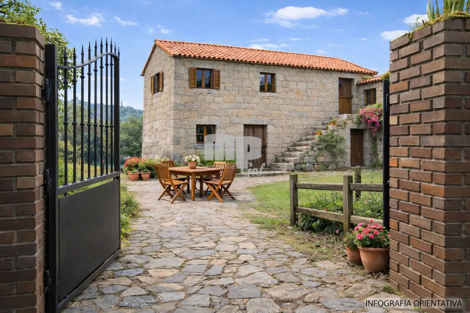 Vista exterior de Finca rústica en venda en Redondela amb Jardí privat
