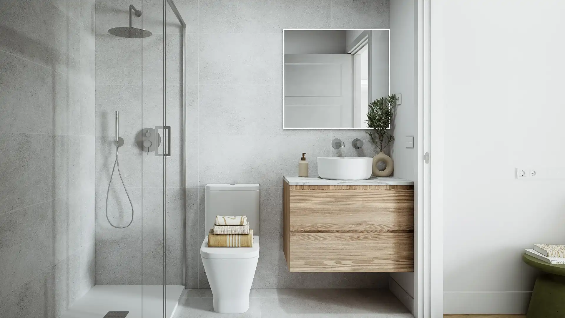 Badezimmer von Dachboden zum Verkauf in Bilbao  mit Terrasse