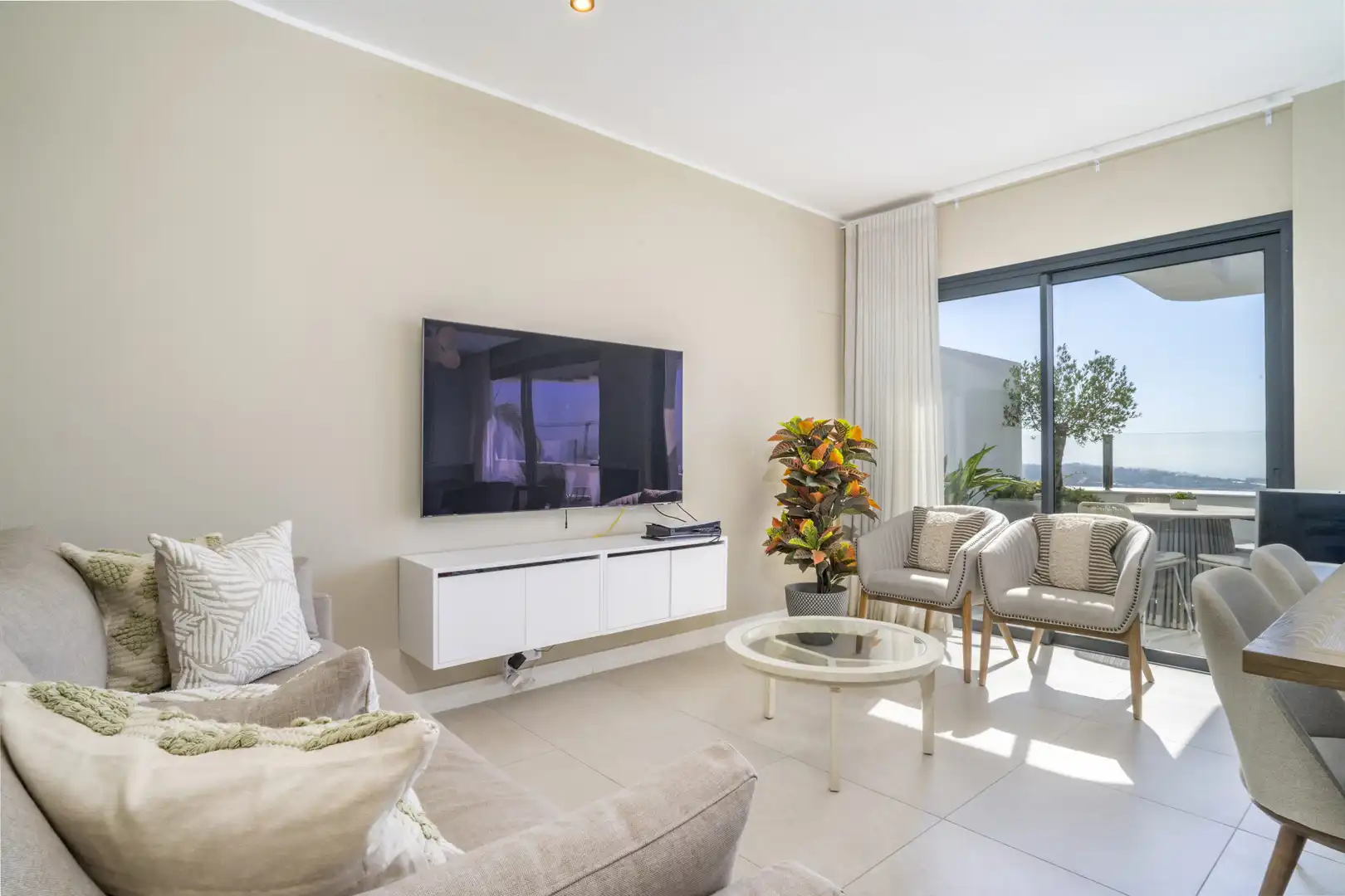 Sala d'estar de Àtic en venda en Mijas amb Aire condicionat, Calefacció i Terrassa