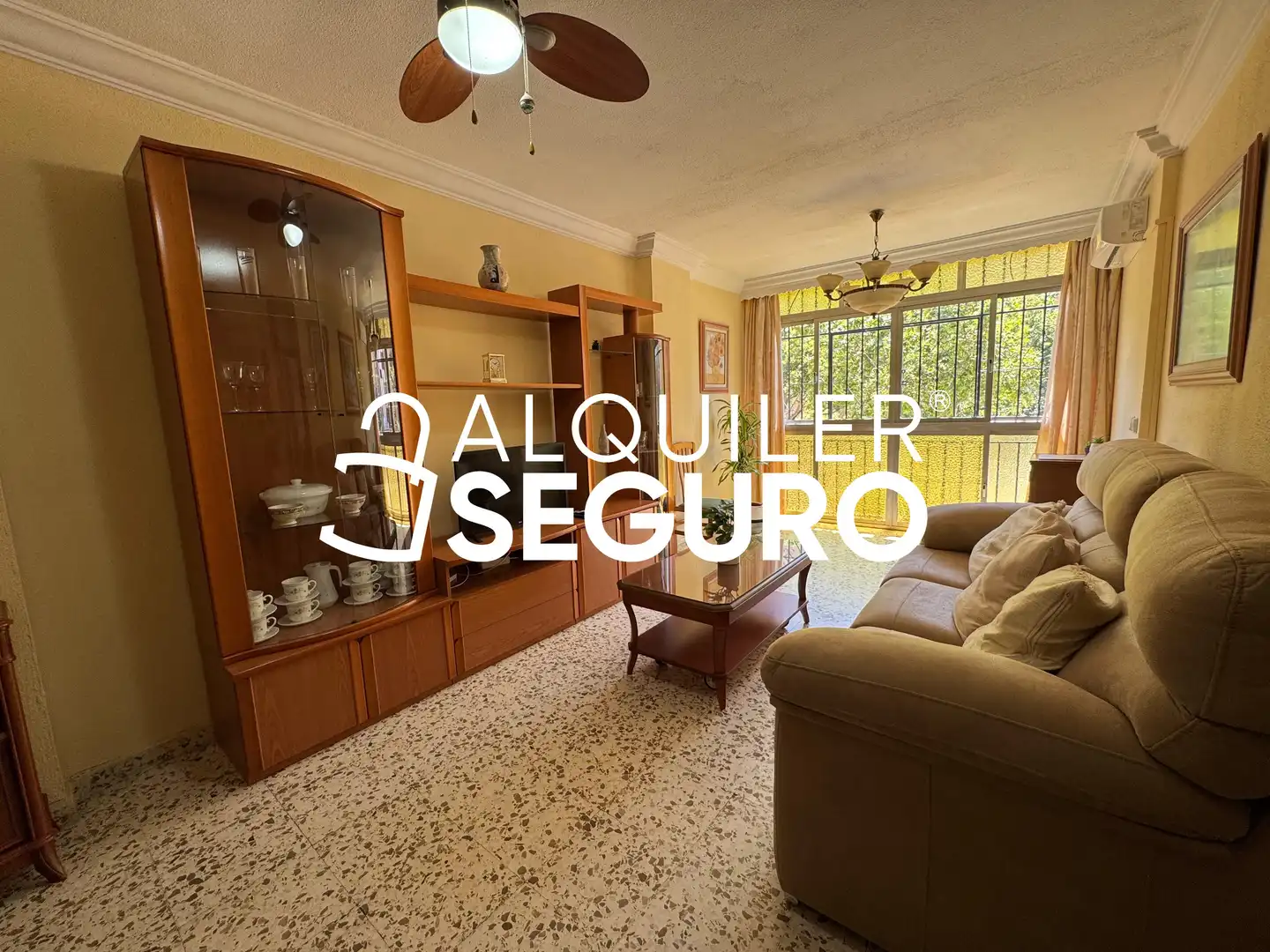 Living room of Flat for rent in Málaga  with Furnished