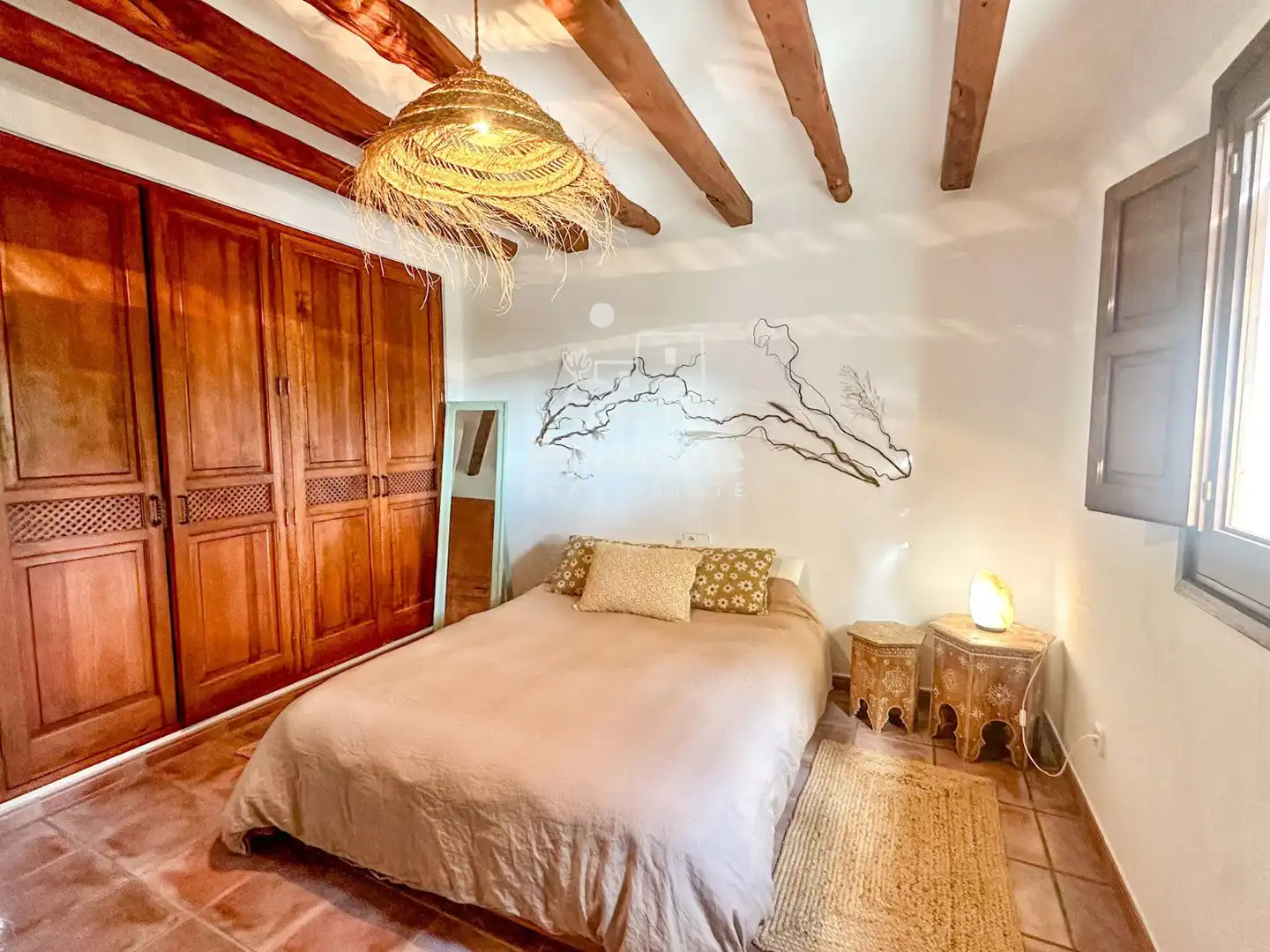 Bedroom of Houses for rent in Sant Joan de Labritja  with Air Conditioner, Terrace and Swimming Pool