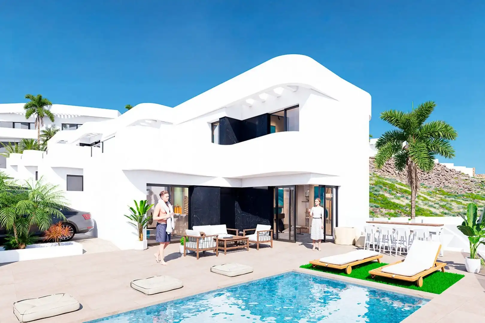 Chalet con piscina en venta en La Finca Golf Resort, imagen 2