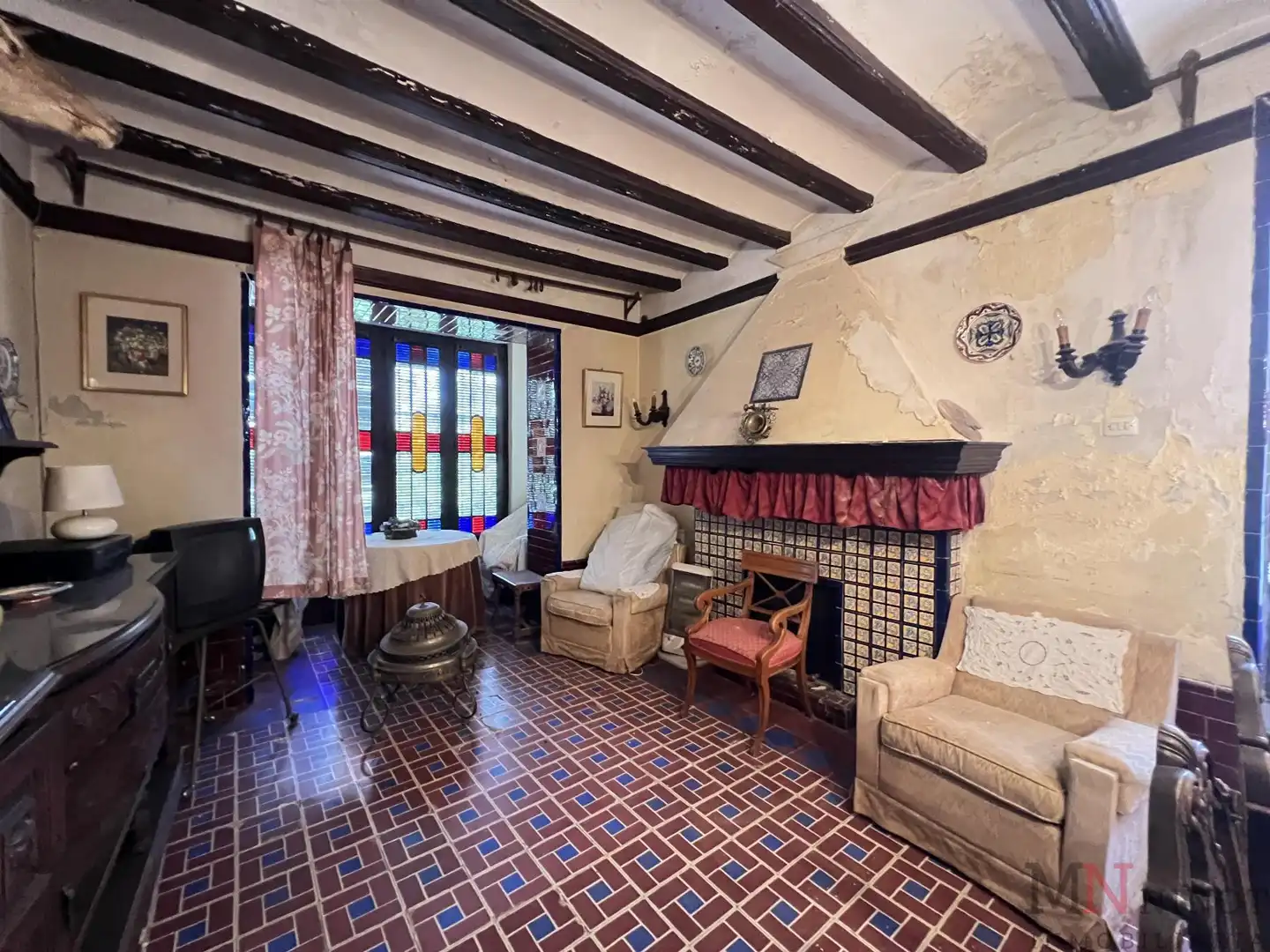 Sala de estar de Finca rústica en venta en Almazora / Almassora con Alarma