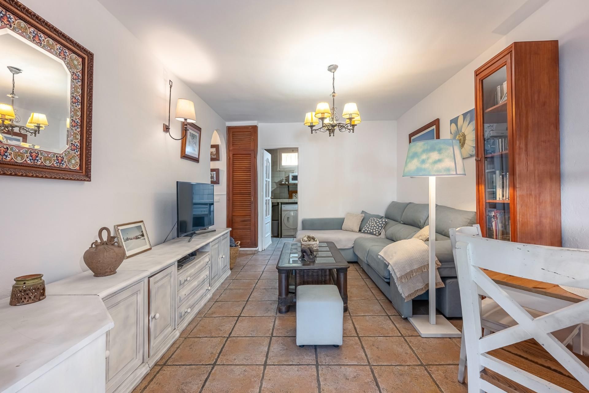 Living room of Apartment for sale in Fuengirola  with Air Conditioner, Private garden and Terrace