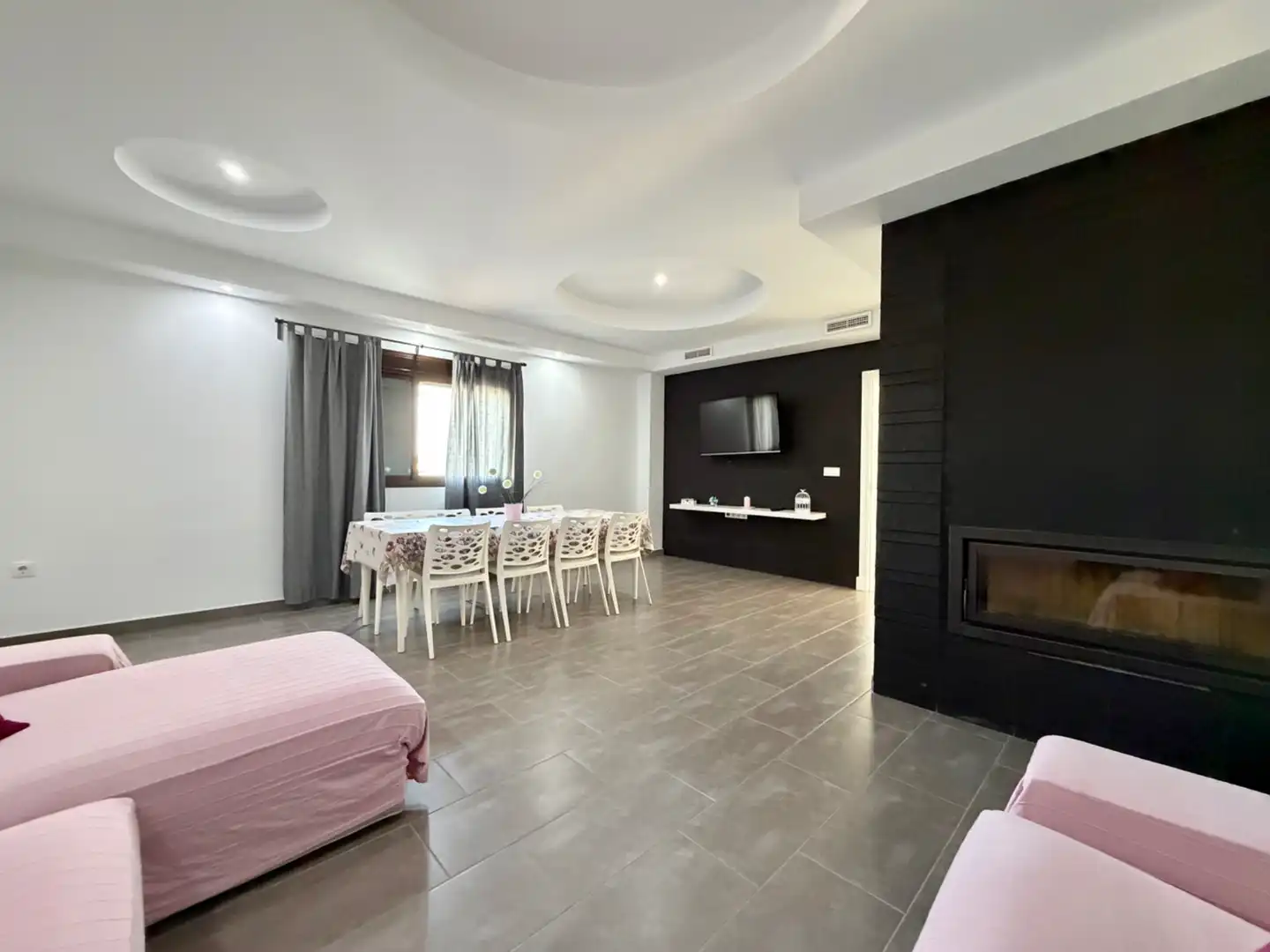 Sala de estar de Finca rústica en venta en Arcos de la Frontera con Aire acondicionado, Calefacción y Jardín privado