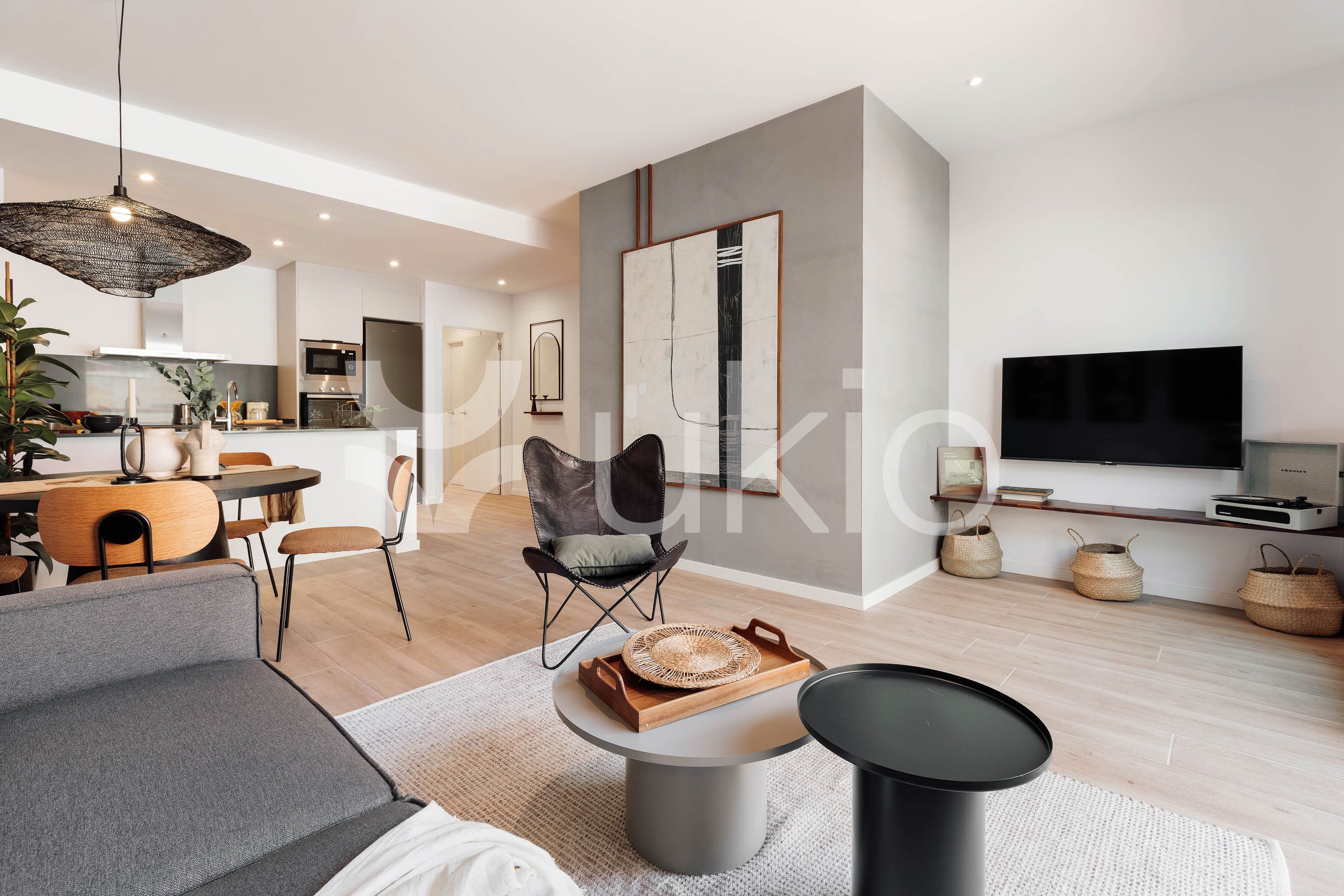 Living room of Apartment for rent in  Barcelona Capital  with Air Conditioner, Heating and Terrace