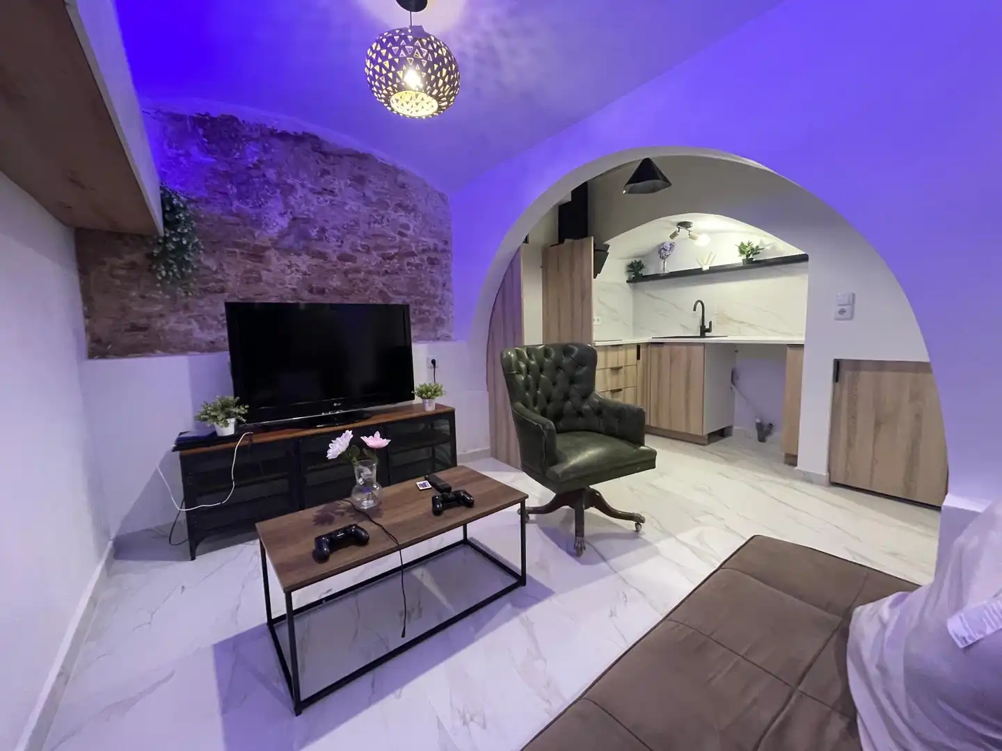 Sala d'estar de Pis en venda en Badalona amb Moblat, Forn i Rentadora