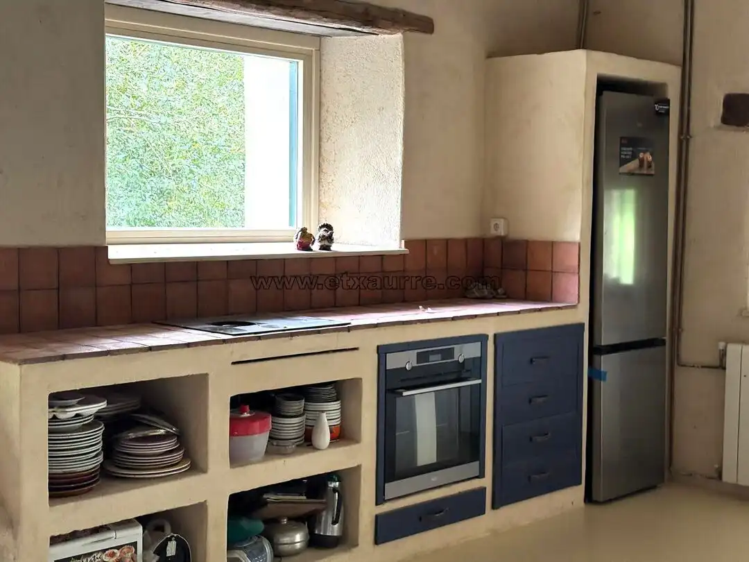Küche von Country house zur Miete in Laudio / Llodio mit Heizung und Balkon