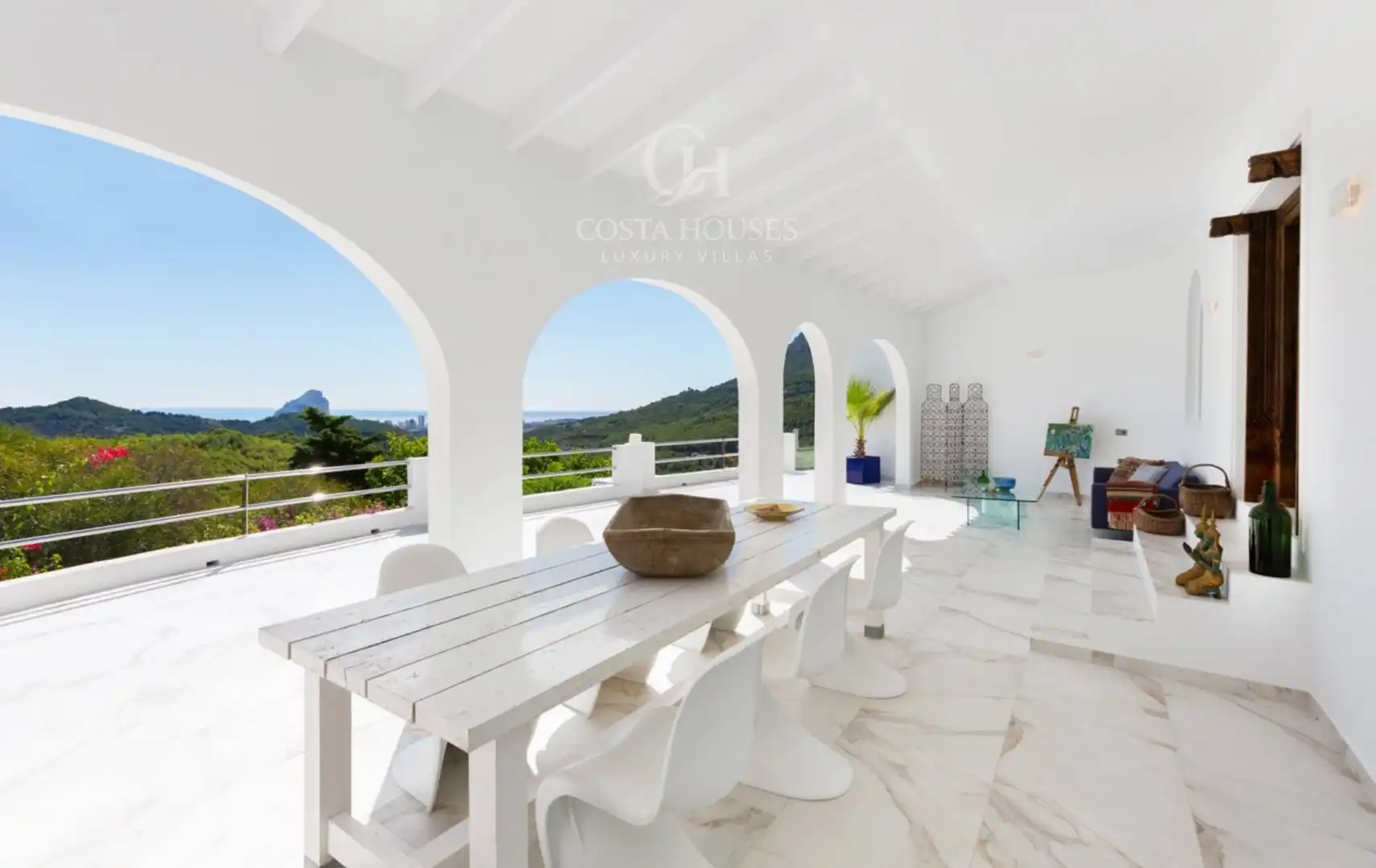 Terraza de Casa o chalet en venta en Benissa con Aire acondicionado, Calefacción y Jardín privado