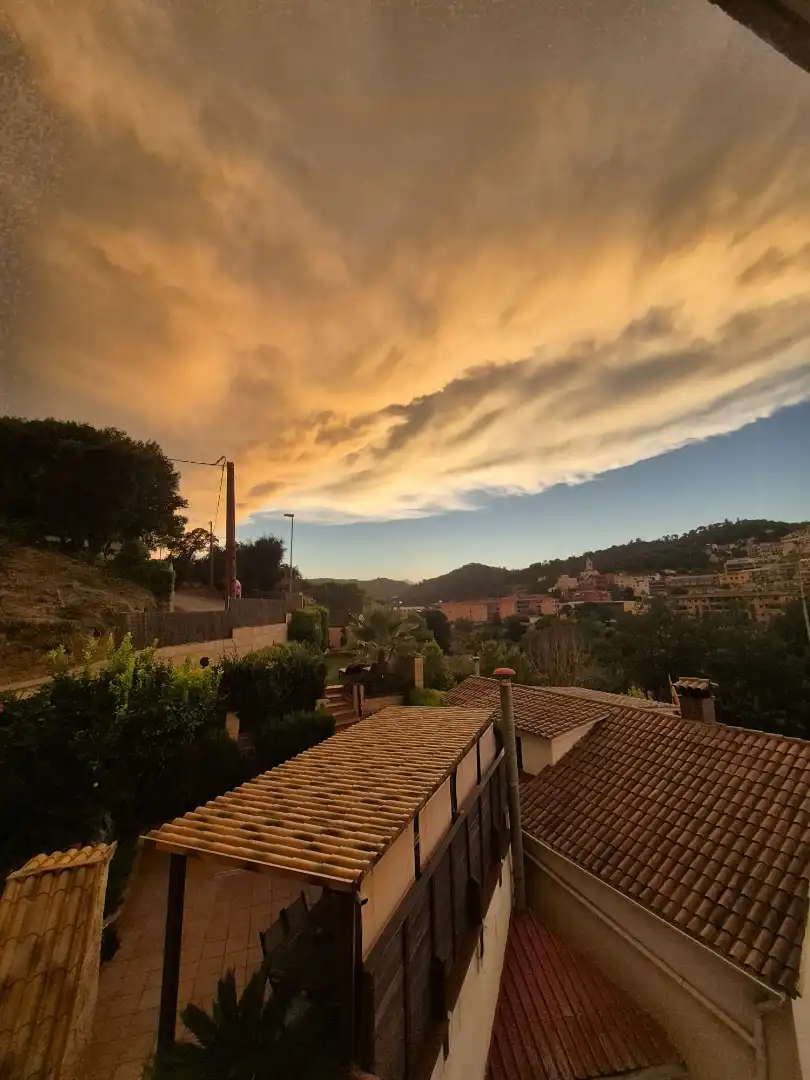 Exterior view of Flat for sale in Sant Cebrià de Vallalta  with Terrace, Furnished and Washing machine