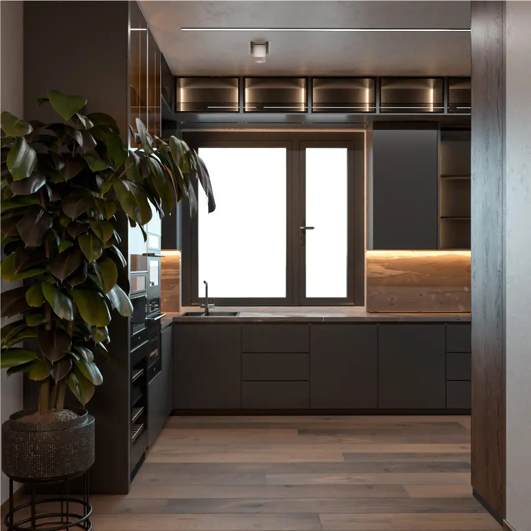 Kitchen of Detached homes for sale in Lloret de Mar  with Air Conditioner, Private garden and Parquet flooring