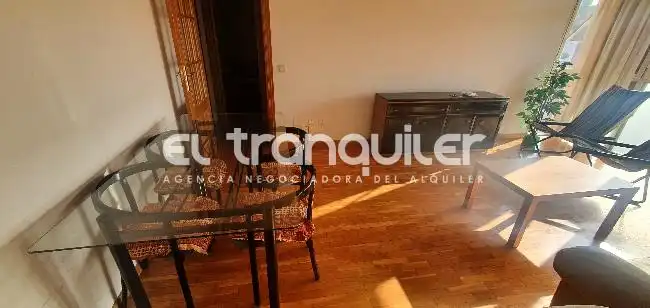 Dining room of Flat for rent in Madrid  with Air Conditioner, Parquet flooring and Furnished