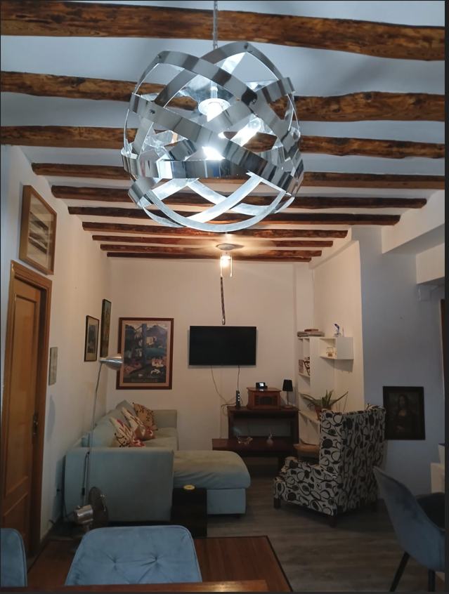 Living room of Flat for sale in  Zaragoza Capital  with Heating and Furnished