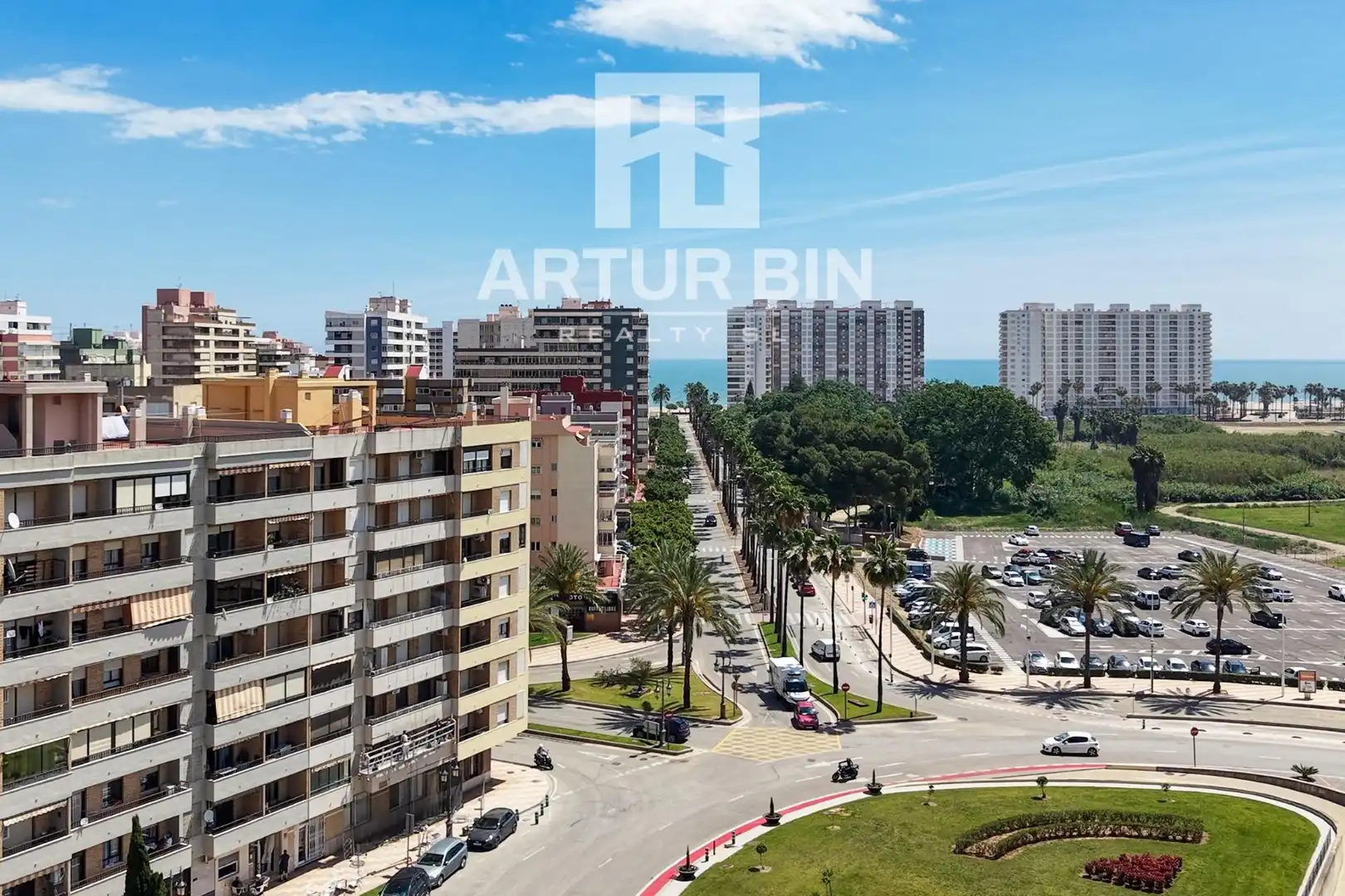 Außenansicht von Wohnung zur Miete in Cullera mit Heizung, Terrasse und Balkon