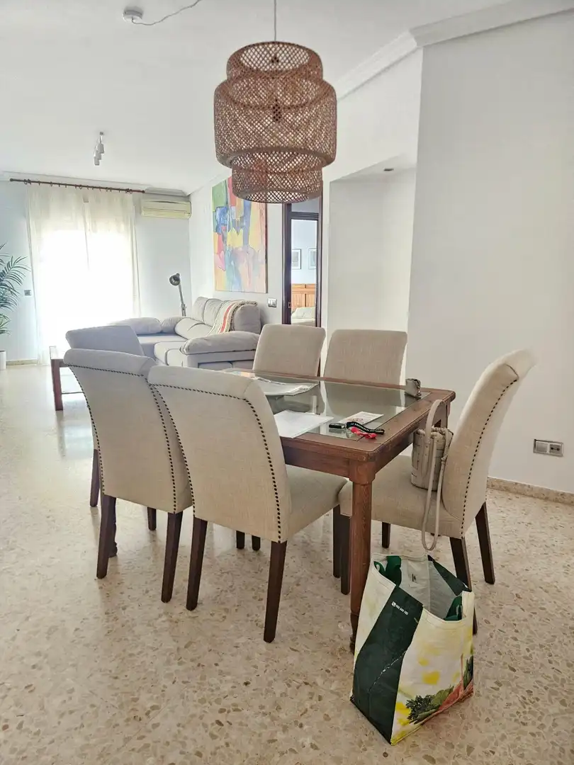 Esszimmer von Wohnung zur Miete in Dos Hermanas mit Klimaanlage, Terrasse und Möbliert