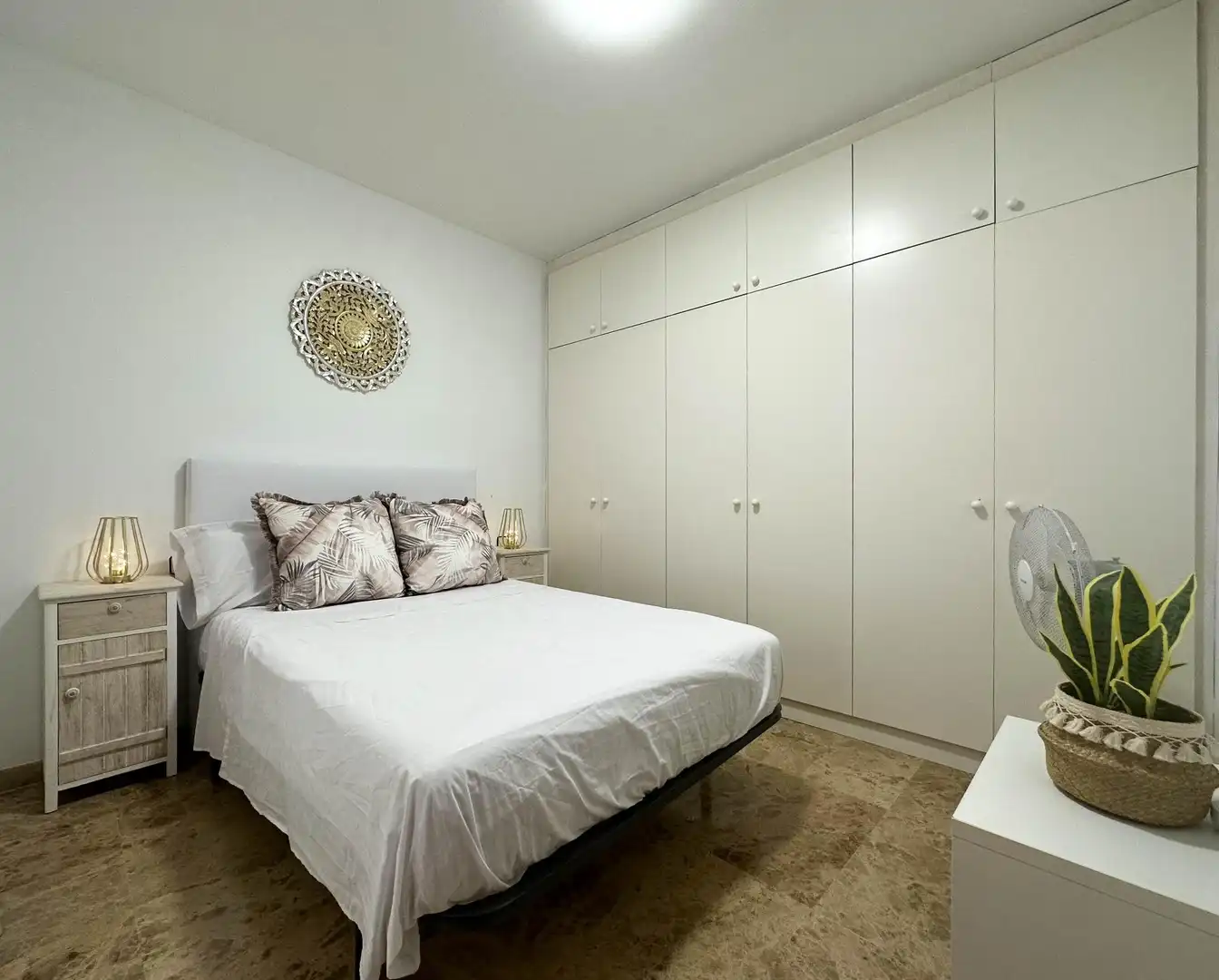 Schlafzimmer von Wohnung zur Miete in Vilanova i la Geltrú mit Klimaanlage, Möbliert und Balkon