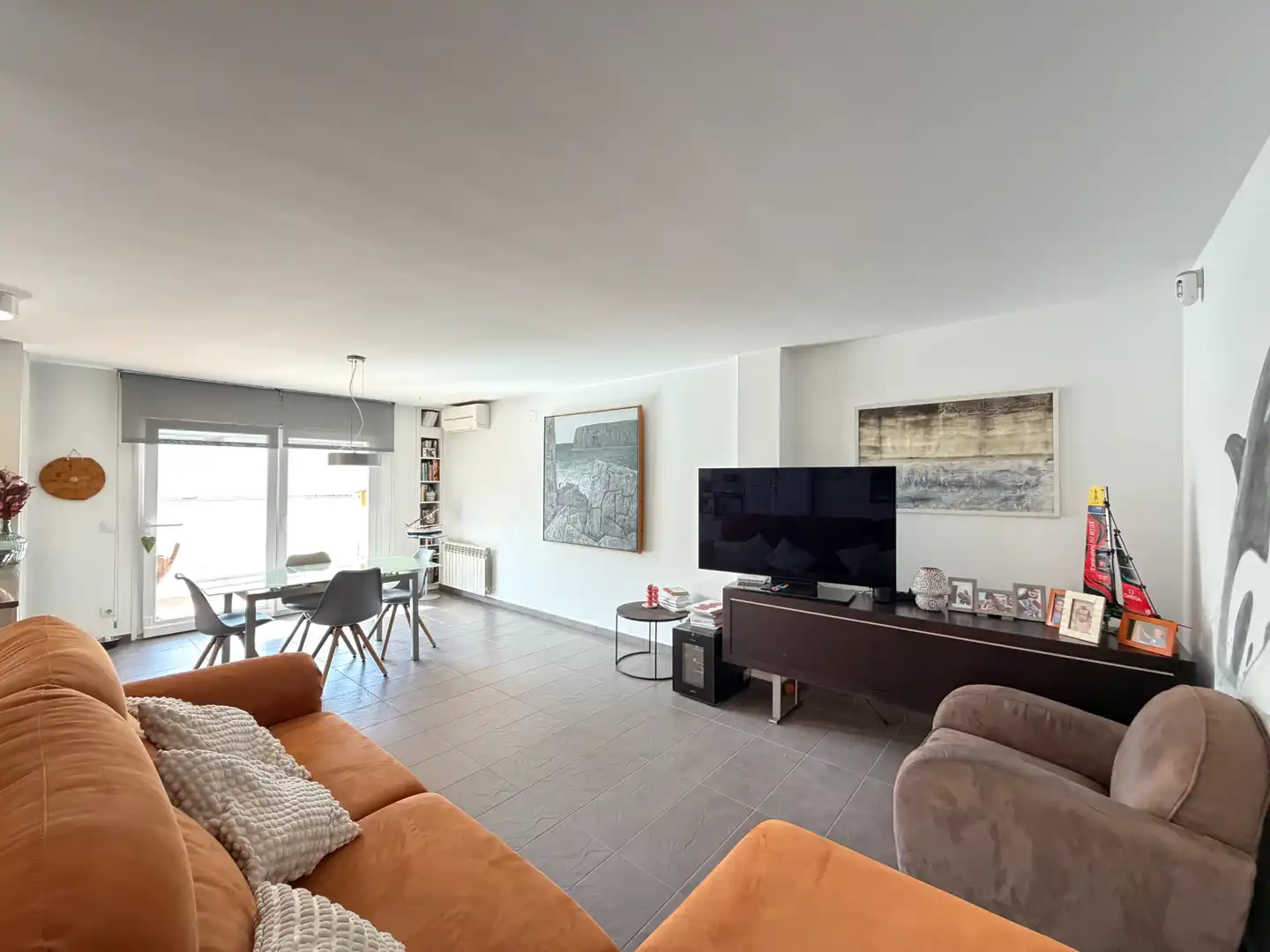 Living room of Apartments for sale in Roses  with Air Conditioner, Heating and Terrace