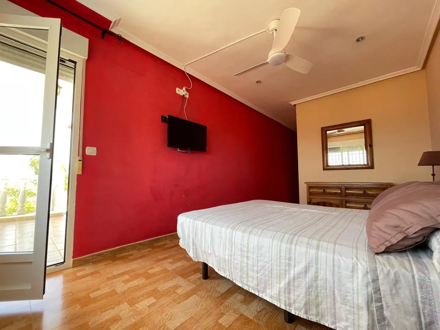 Schlafzimmer von Haus oder Chalet zum Verkauf in Mazarrón mit Klimaanlage, Heizung und Privatgarten