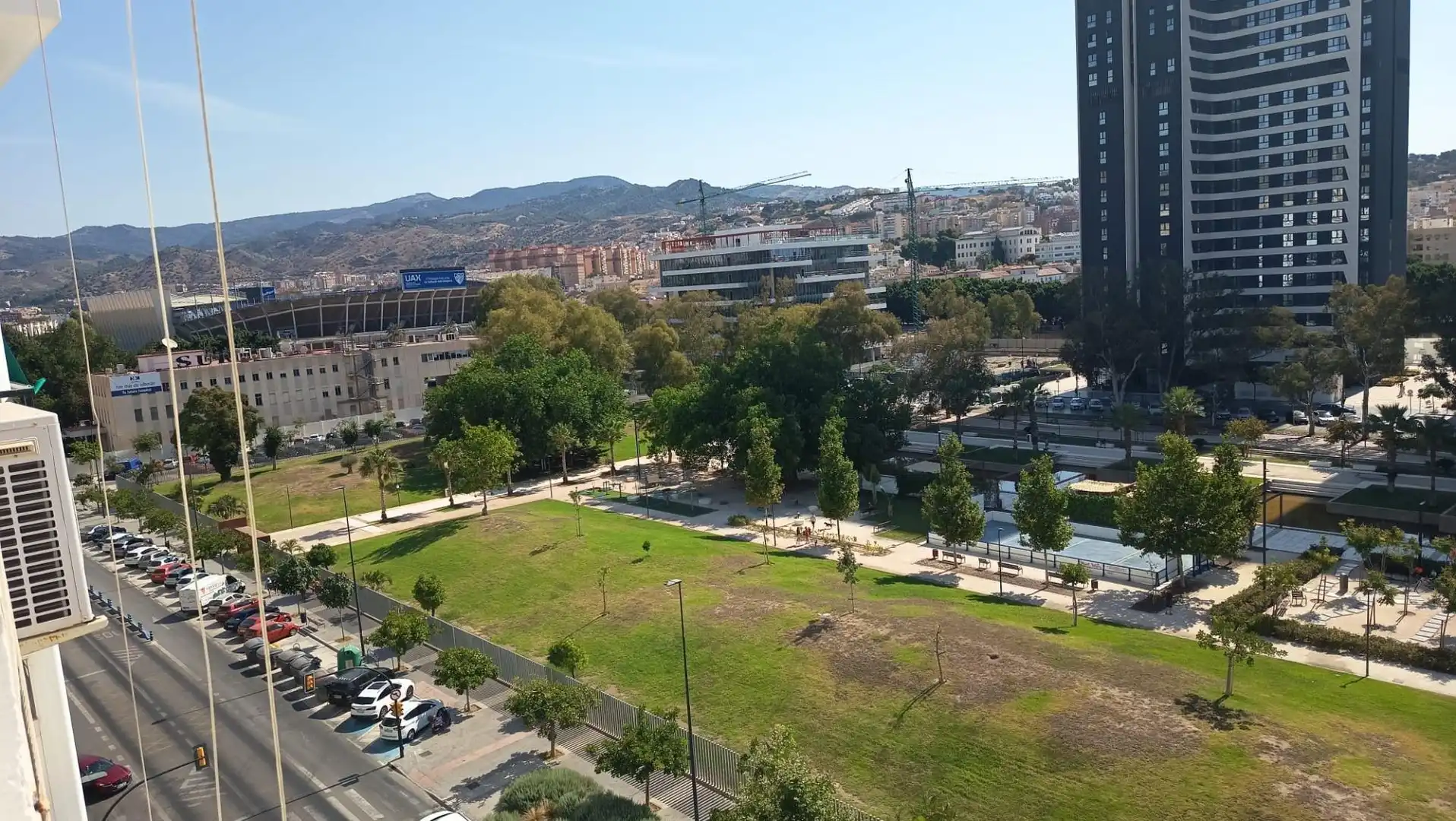 Exterior view of Flat for sale in Málaga  with Air Conditioner, Private garden and Terrace