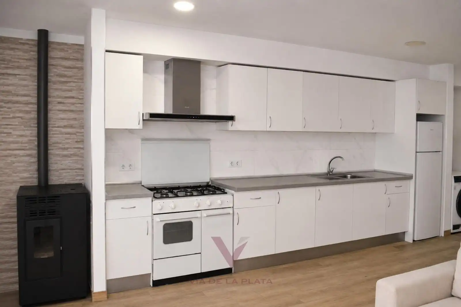 Kitchen of Flat for sale in Cabrerizos  with Heating, Furnished and Oven