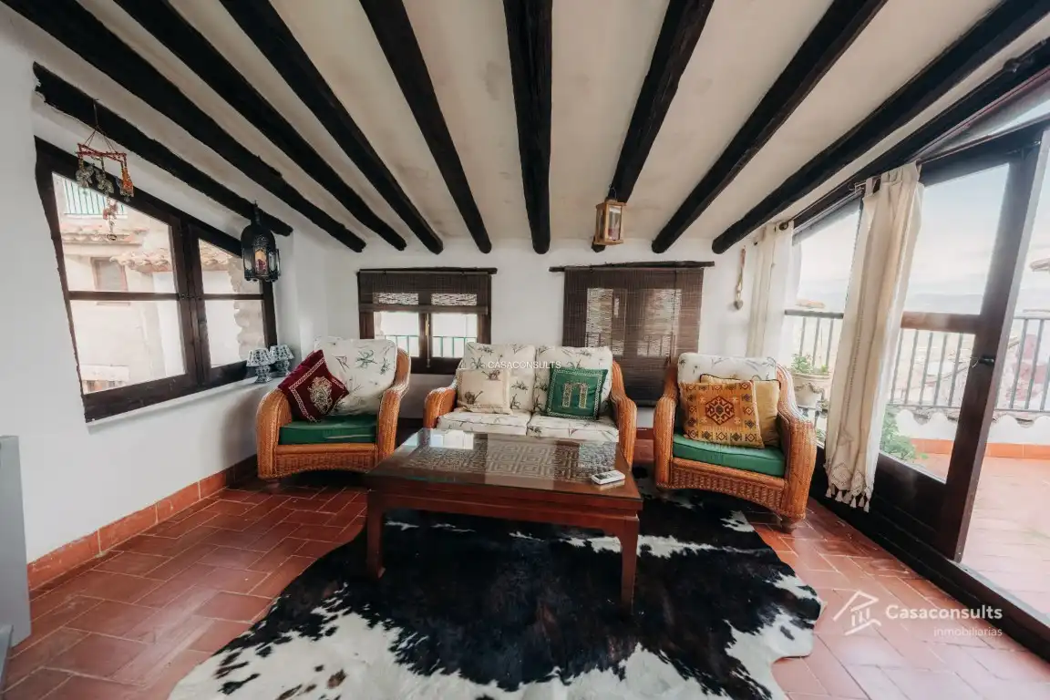 Living room of Houses for sale in Vilafamés  with Air Conditioner, Heating and Terrace