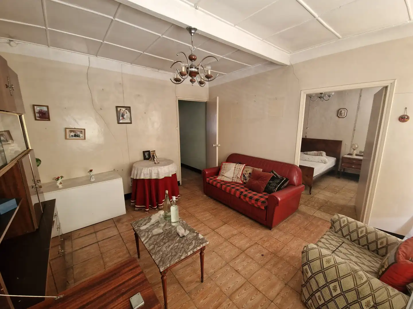 Sala d'estar de Casa adosada en venda en Narón amb Jardí privat