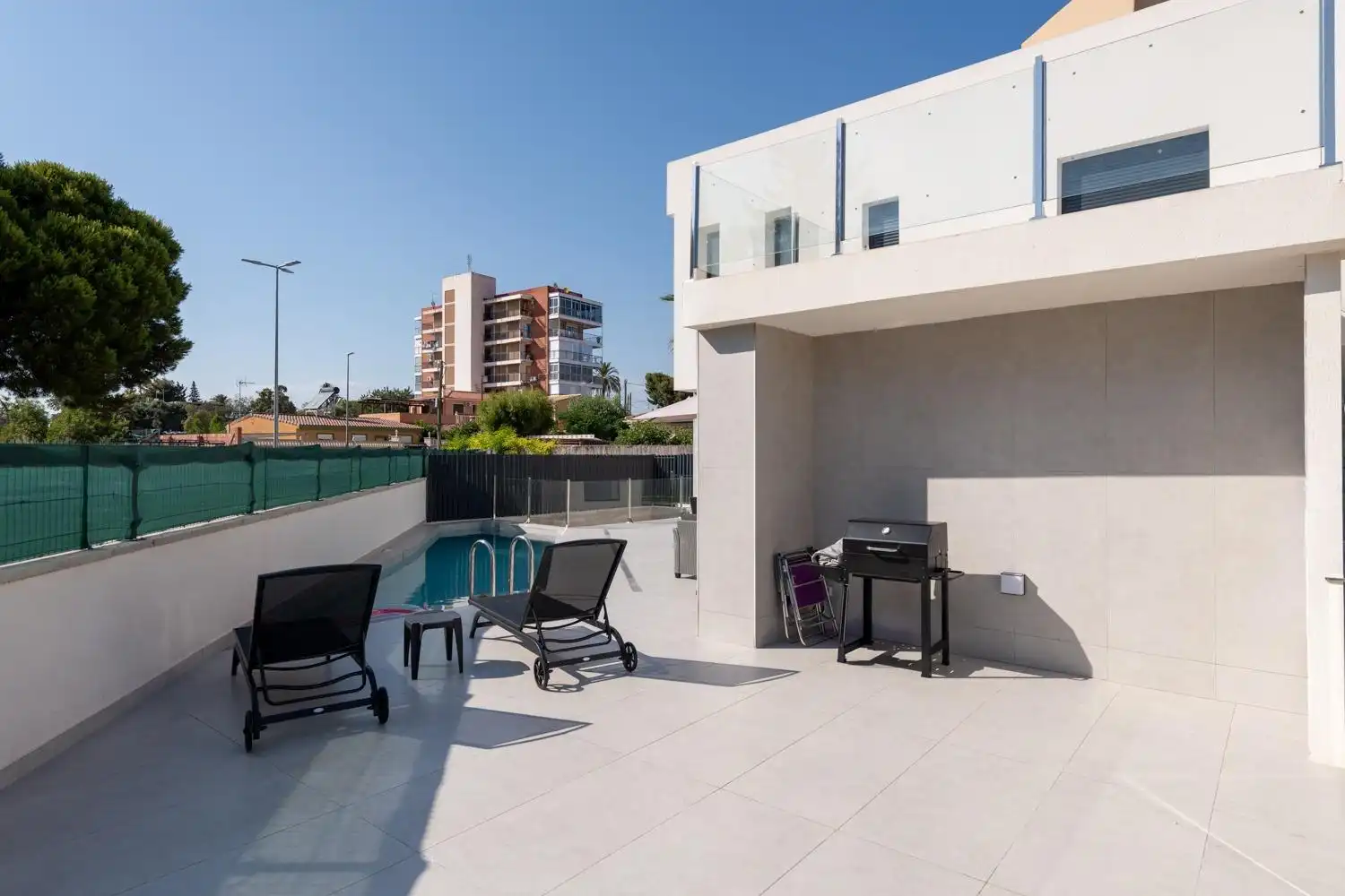 Terrasse von Haus oder Chalet zur Miete in El Campello mit Klimaanlage, Privatgarten und Terrasse