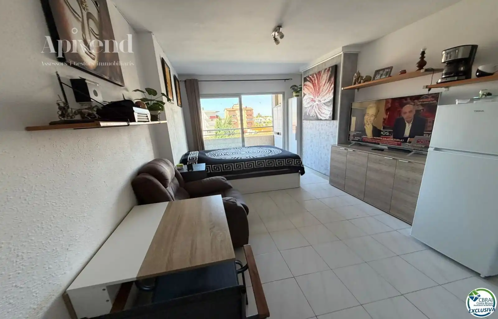 Schlafzimmer von Wohnung zum Verkauf in Empuriabrava mit Heizung, Terrasse und Möbliert