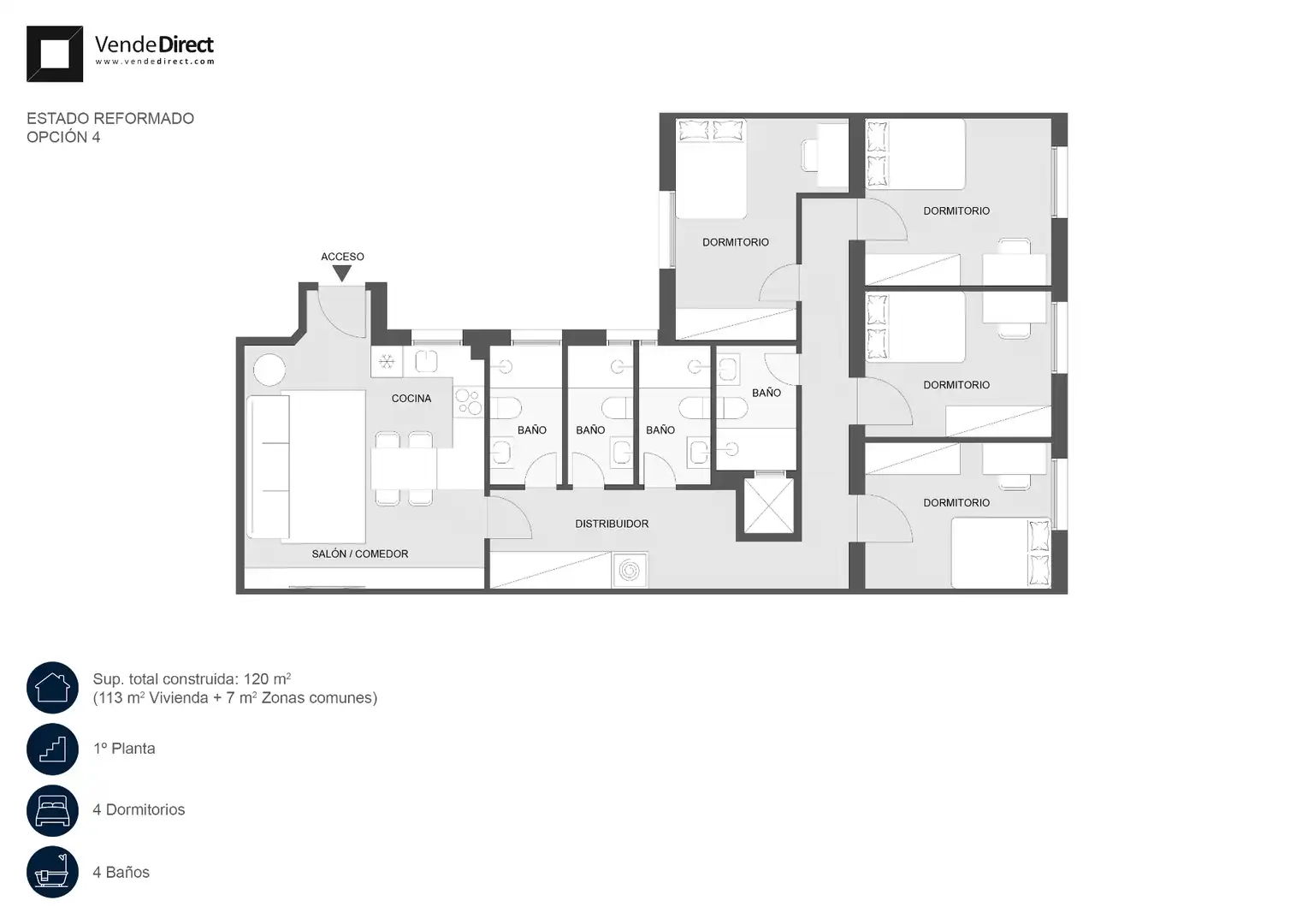 Piso en venta en Madrid con Aire acondicionado y Calefacción