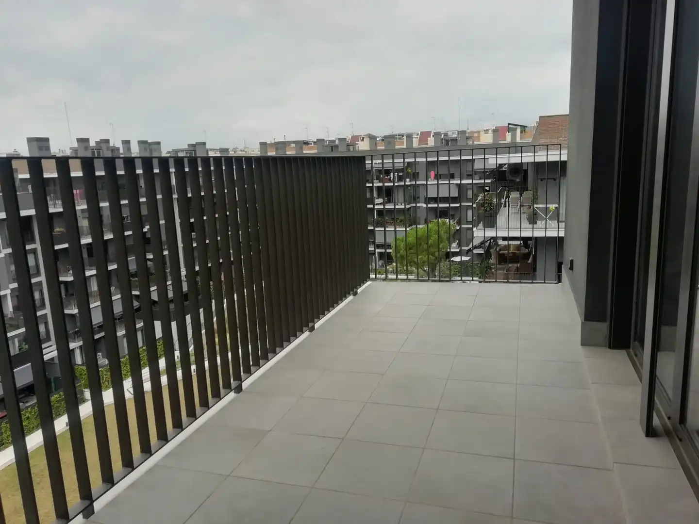 Terrasse von Wohnung zum Verkauf in Terrassa mit Klimaanlage, Heizung und Parkett