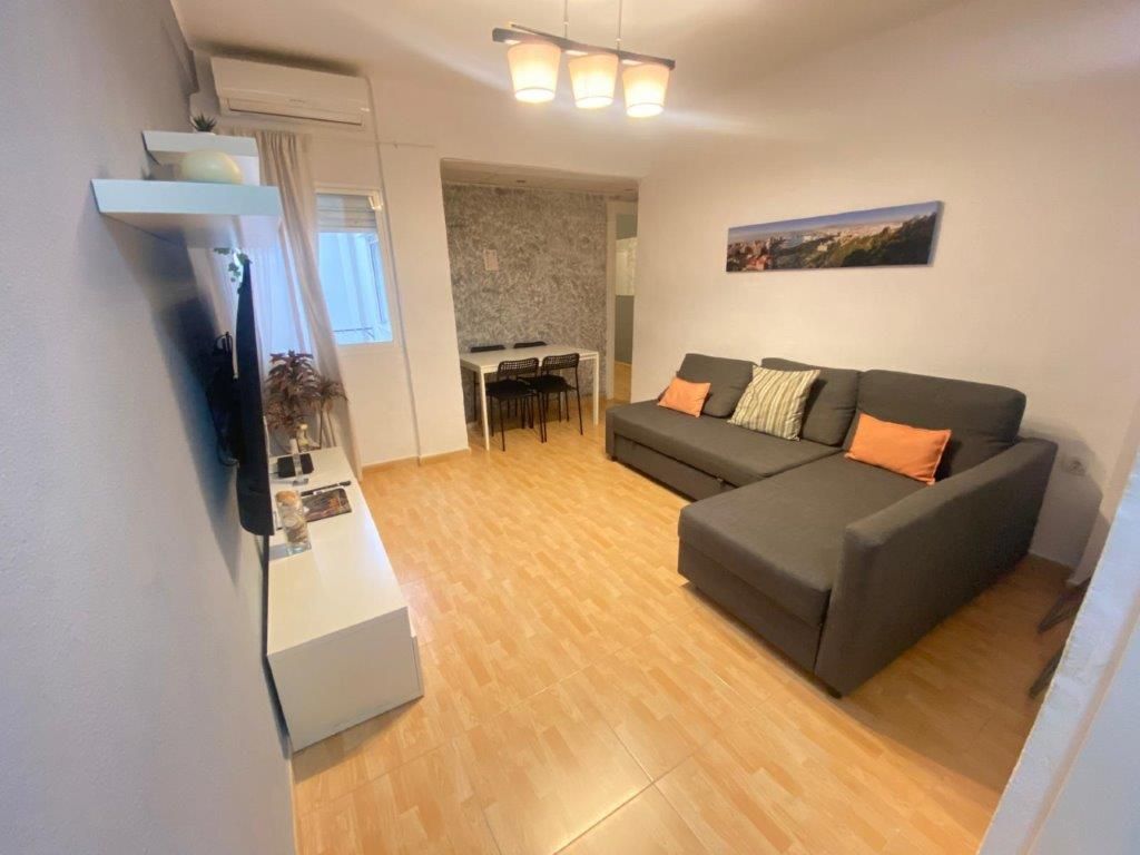 Living room of Flat for sale in Málaga Capital  with Air Conditioner, Heating and Furnished