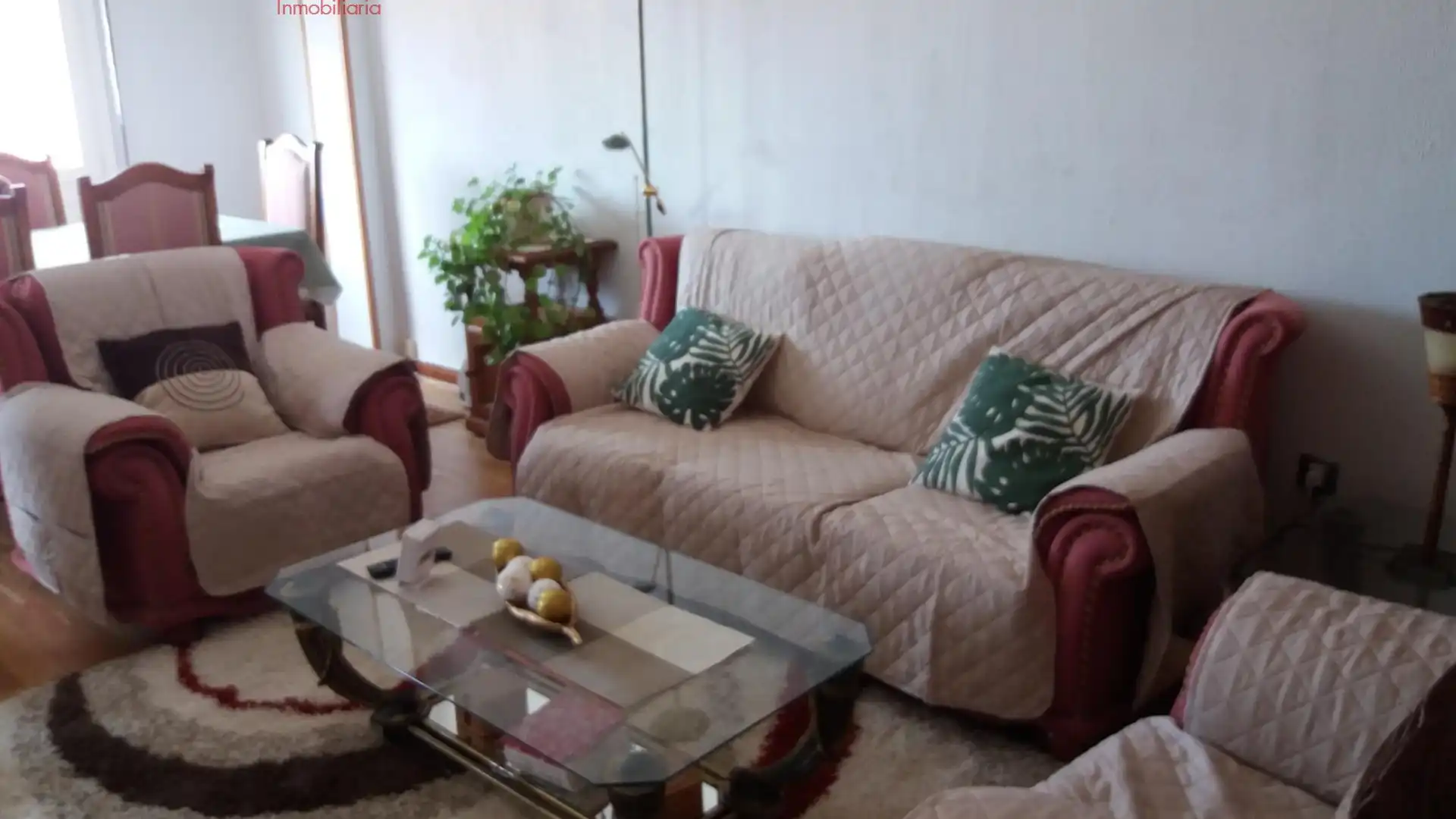 Sala de estar de Piso de alquiler en Segovia Capital con Parquet, Terraza y Amueblado