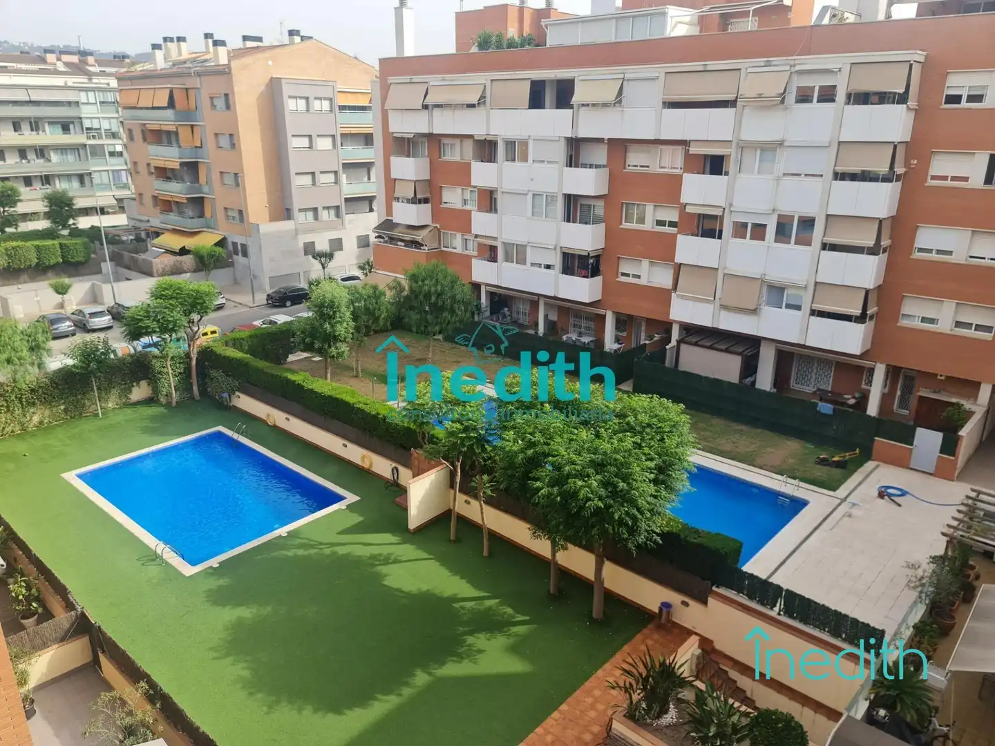 Swimming pool of Flat for sale in Castelldefels  with Air Conditioner, Heating and Private garden