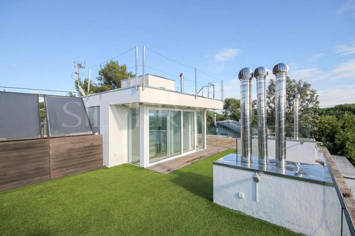 Exterior view of Houses for sale in Castelldefels  with Air Conditioner, Heating and Private garden