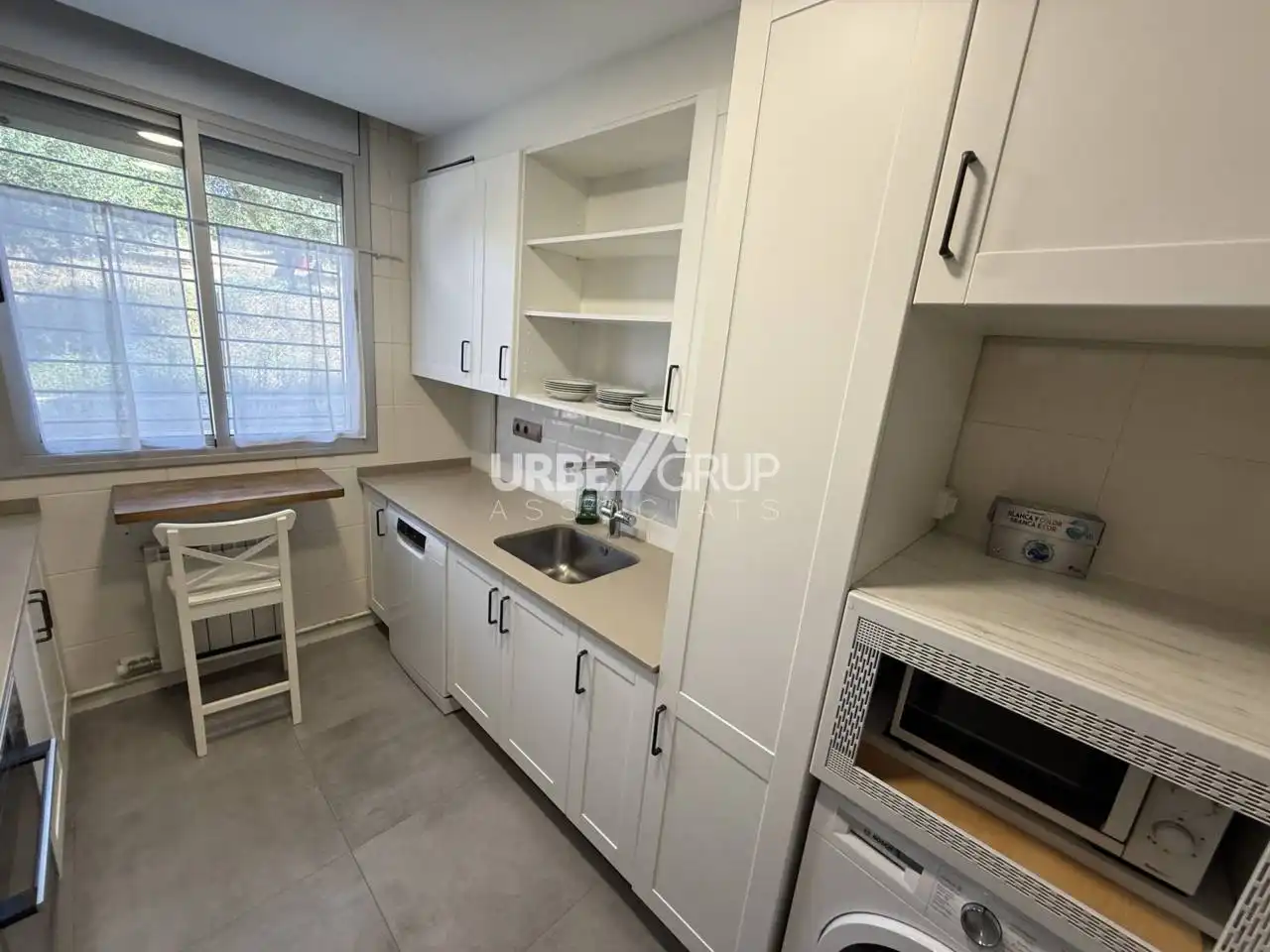 Cocina de Piso de alquiler en Terrassa con Calefacción, Terraza y Amueblado