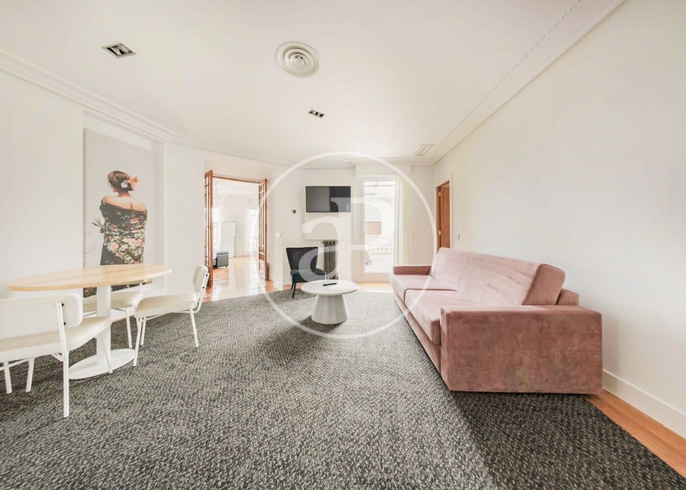 Living room of Attic to rent in  Madrid Capital  with Air Conditioner, Heating and Terrace