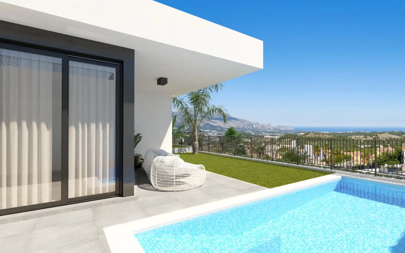 Villa mit Pool zum Verkauf in Balcón de Ponoig - Polop Paradis - Polop Hills