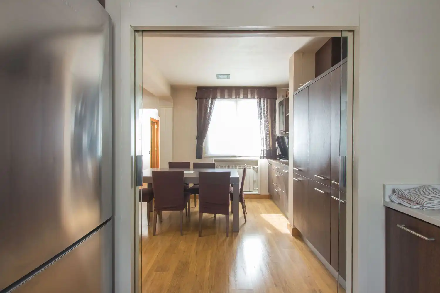 Cocina de Piso en venta en  Pamplona / Iruña con Calefacción, Trastero y Amueblado