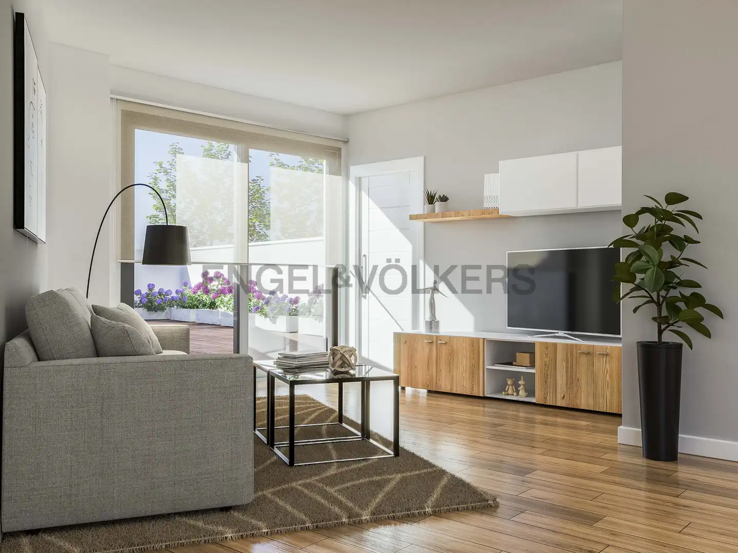 Sala d'estar de Pis en venda en Vallirana amb Aire condicionat, Calefacció i Jardí privat