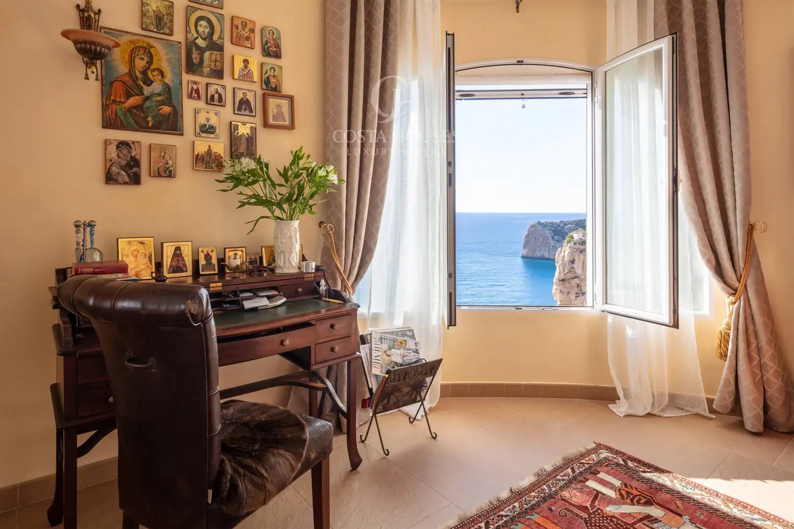 Schlafzimmer von Haus oder Chalet zum Verkauf in Jávea / Xàbia mit Klimaanlage, Privatgarten und Terrasse