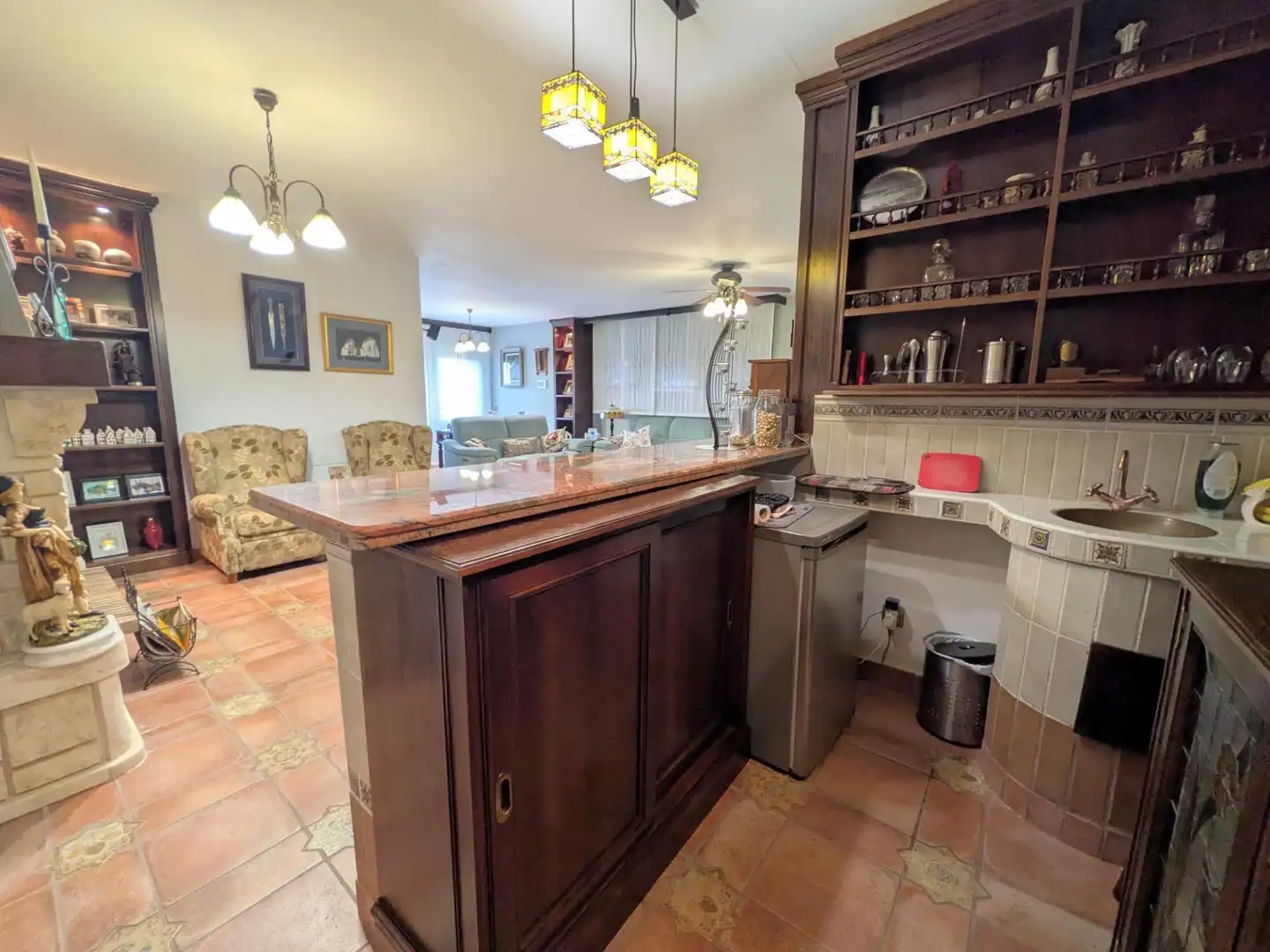 Cuina de Casa o xalet en venda en Valdeaveruelo amb Aire condicionat, Calefacció i Jardí privat