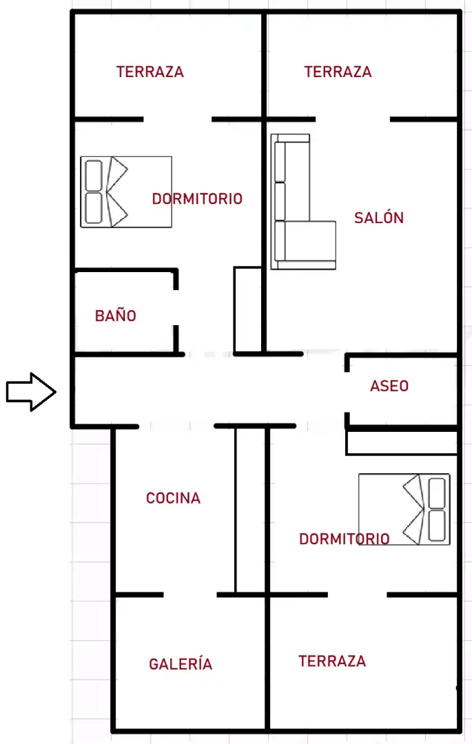 Piso con terraza en venta en Avenida Santander 25, imagen 49