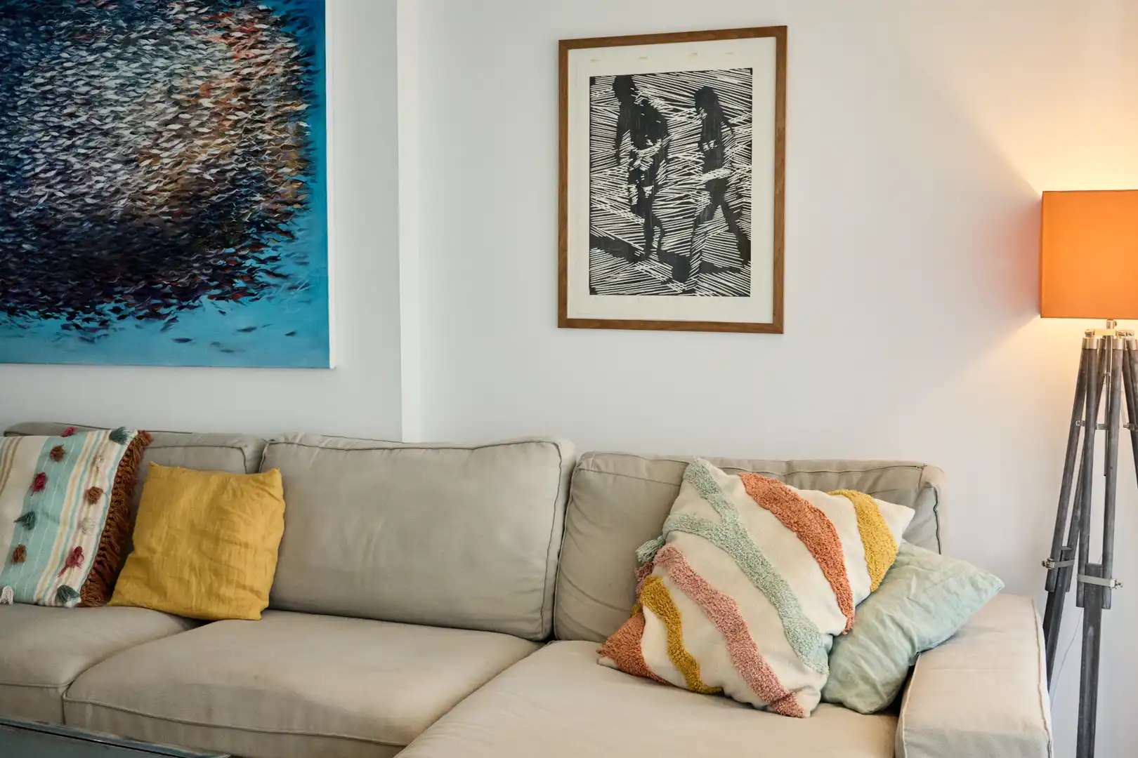 Sala d'estar de Pis en venda en Santa Eulària des Riu amb Aire condicionat, Calefacció i Terrassa