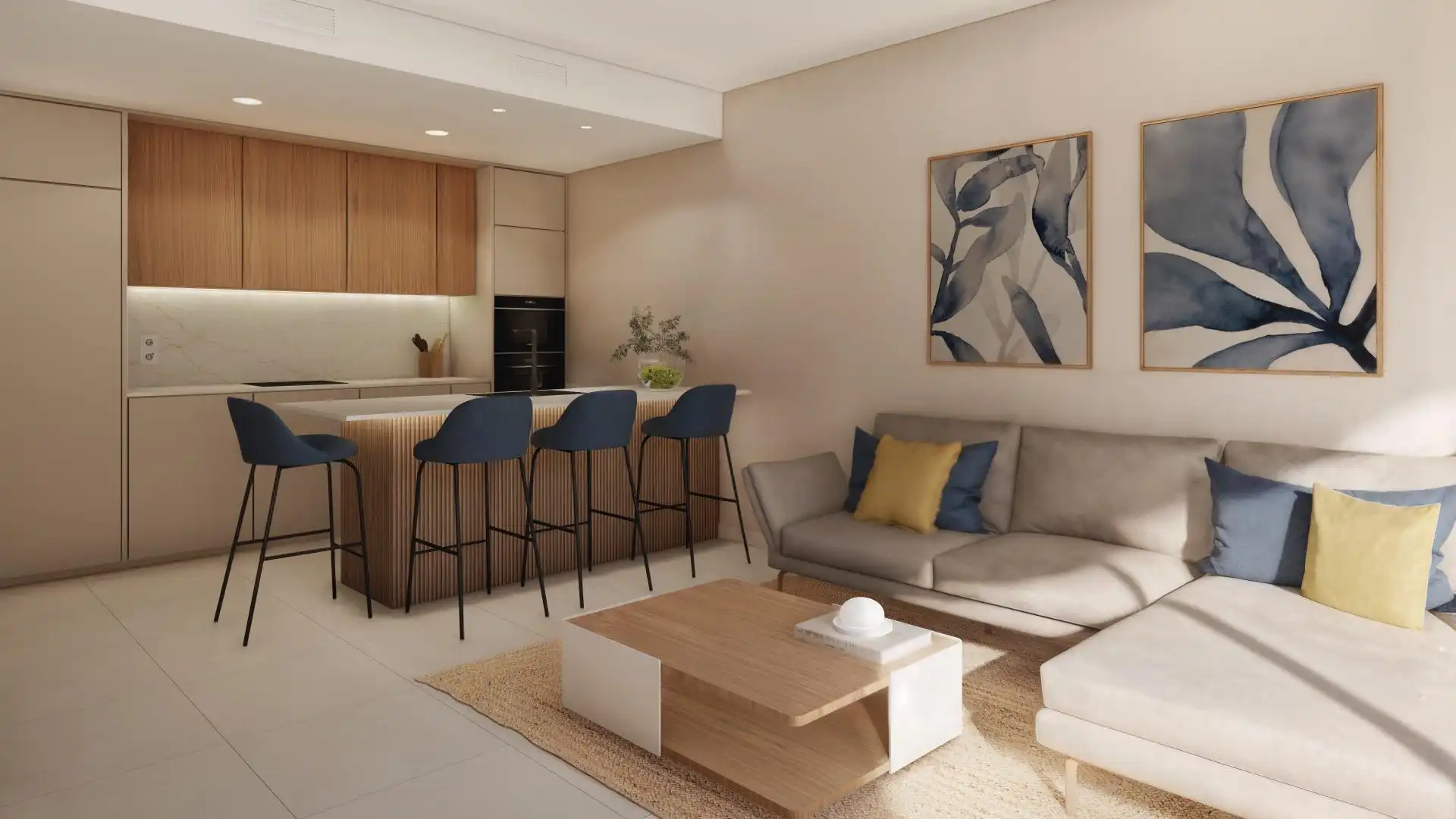 Sala d'estar de Apartament en venda en Alicante / Alacant amb Aire condicionat, Calefacció i Jardí privat