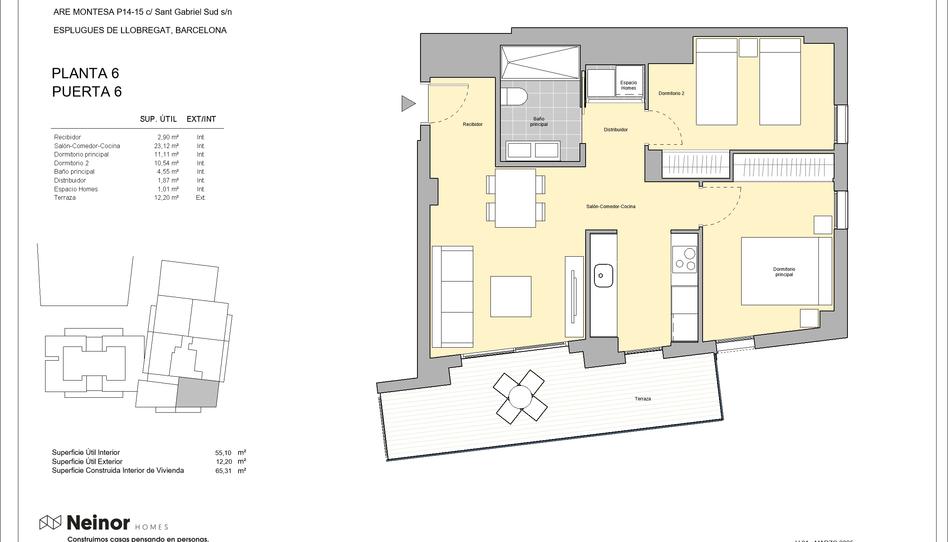 Photo 1 from new construction home in Flat for sale in  Calle Sant Gabriel, Montesa, Barcelona